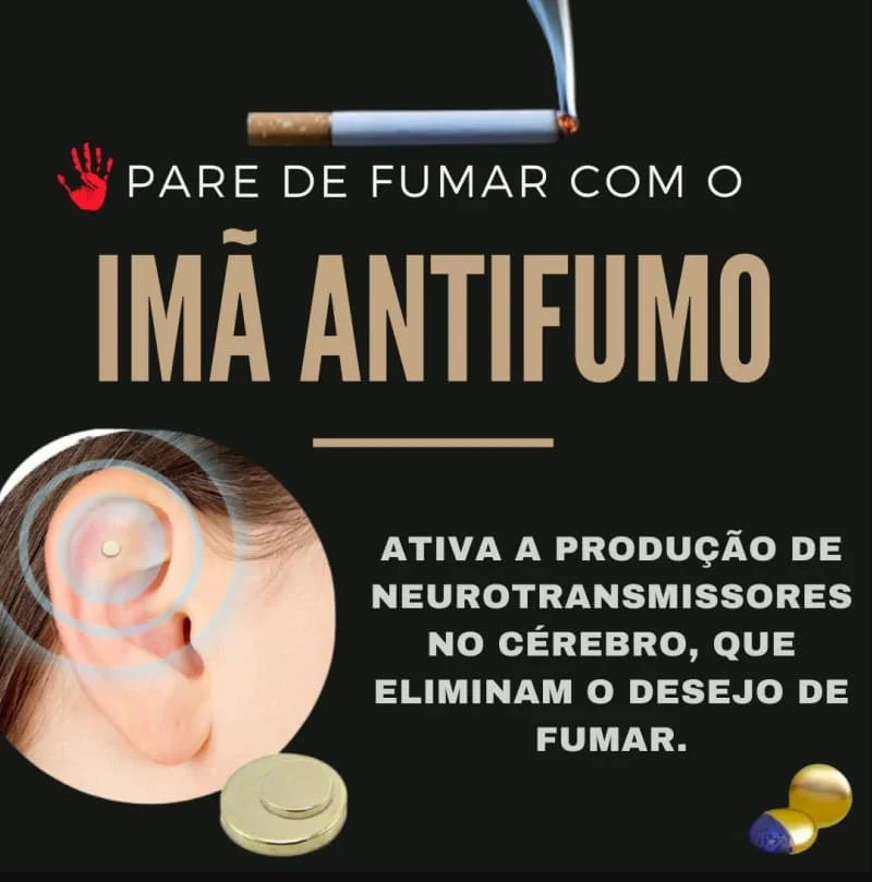 Imã Antifumo - Acabe com o vício no Cigarro em Poucas Semanas - [8 Peças + Frete Grátis] - Eternity Oficial