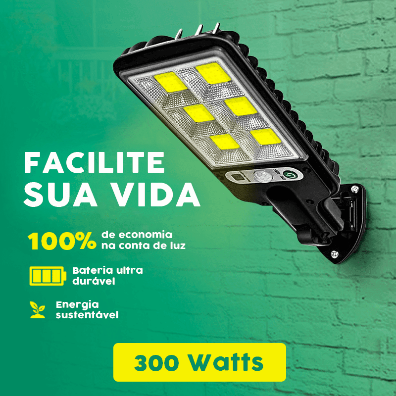 Eco-Light® | Refletor Solar Led Super Econômico Com Controle - Eternity Oficial